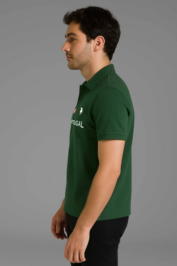 Elo Polo Republica Men's Portugal Polo Shirt Bottle Green