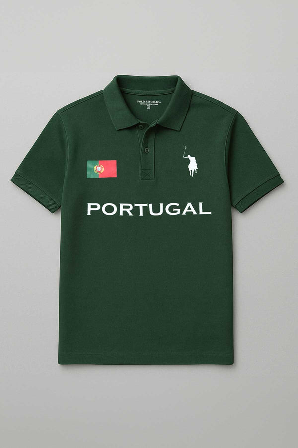 Elo Polo Republica Men's Portugal Polo Shirt Bottle Green