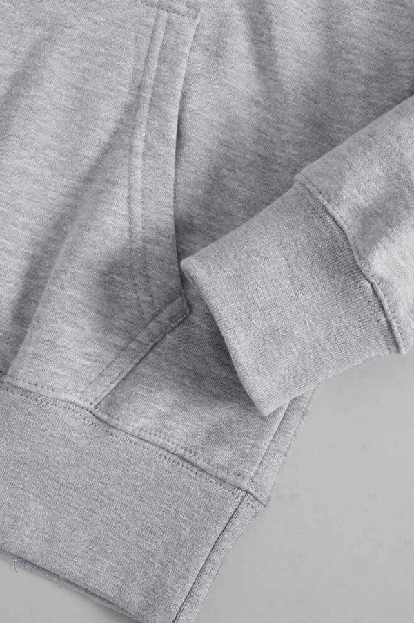 Elo Polo Republica Men's PR Text Pony Printed Fleece Pullover Hoodie Heather Grey