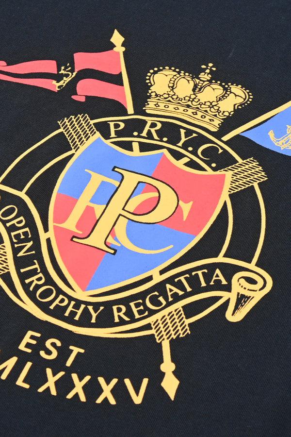 Elo Polo Republica Men's PRC Trophy Printed Crew Neck Tee Shirt Navy