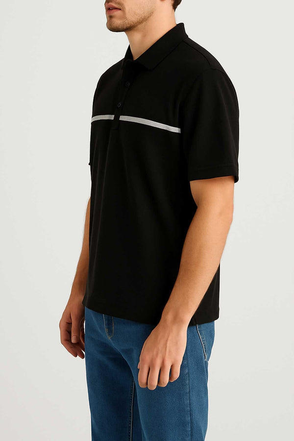 Elo Polo Republica Men's Premium Oversized Polo Shirt Black