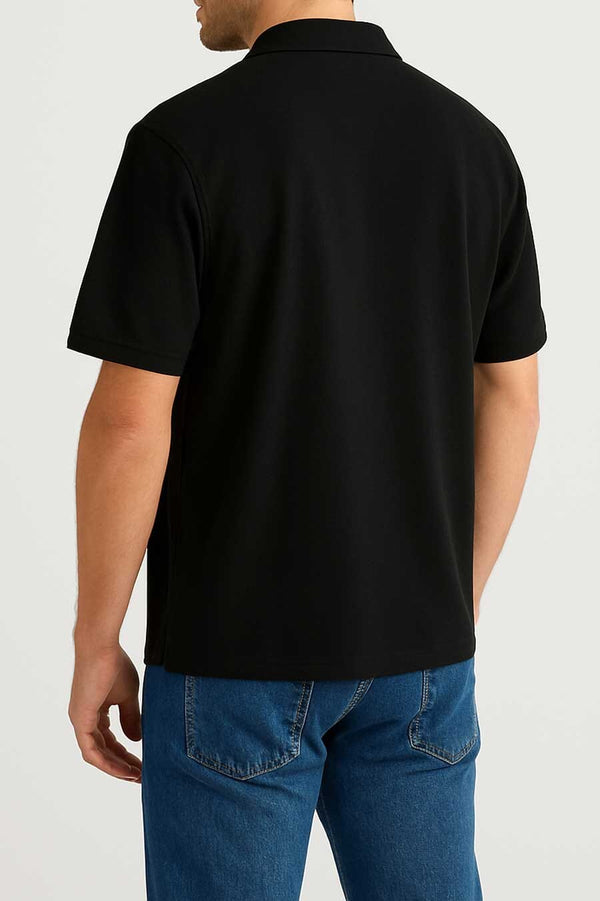 Elo Polo Republica Men's Premium Oversized Polo Shirt Black