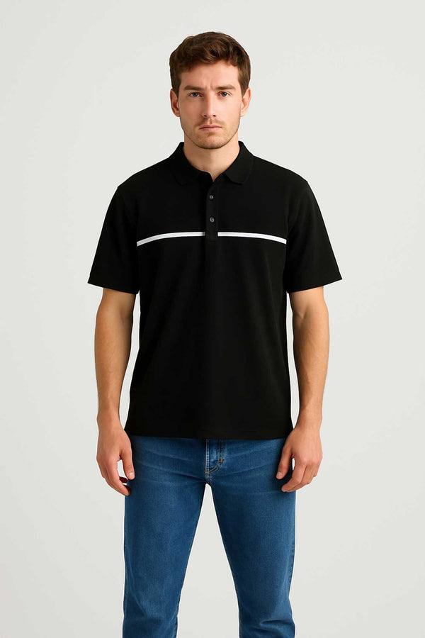 elo Polo Republica Men's Premium Oversized Polo Shirt Black