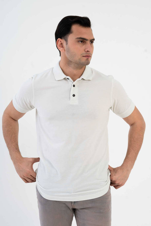 elo Polo Republica Men's Premium Polo Shirt Off White