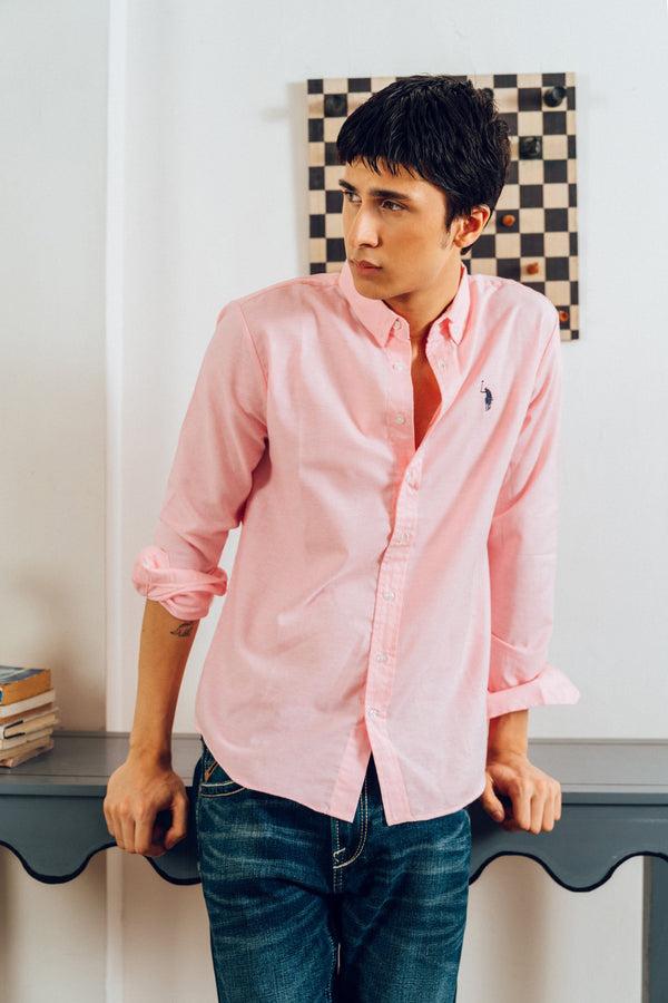 Elo Polo Republica Men's Premium Pony Embroidered Plain Casual Shirt III Yellow