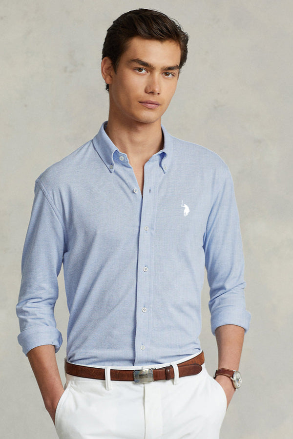 Elo Polo Republica Men's Premium Pony Embroidered Plain Casual Shirt II Red