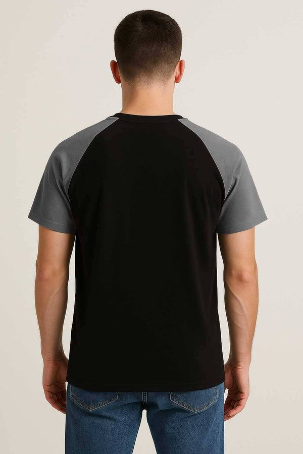 Elo Polo Republica Men's Raglan Sleeve Tee Shirt Light Navy & White