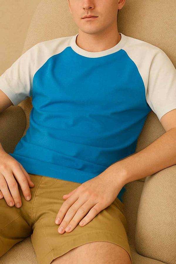 Elo Polo Republica Men's Raglan Sleeve Tee Shirt Stone Grey & Black