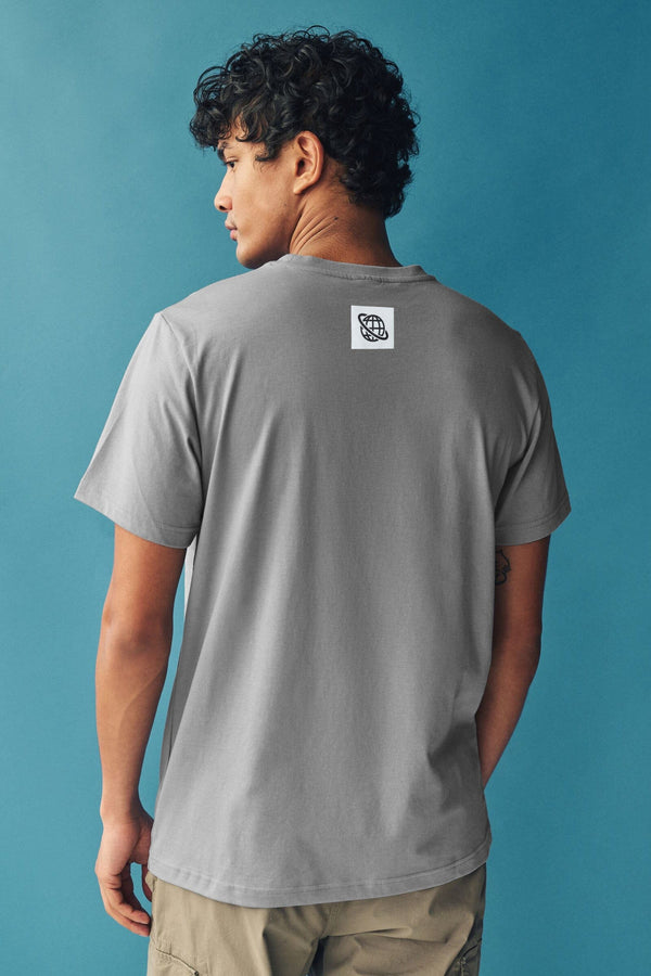 Elo Polo Republica Men's Retro Game Printed Tee Shirt Grey