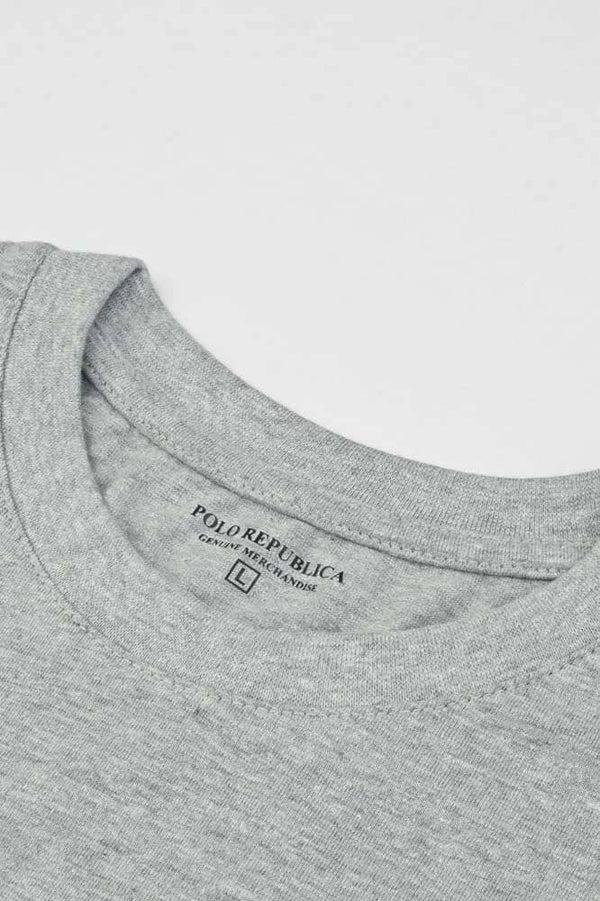 Elo Polo Republica Men's Rocks Printed Short Sleeve Tee Shirt Heather Grey