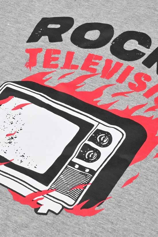 Elo Polo Republica Men's Rocks Printed Short Sleeve Tee Shirt Heather Grey