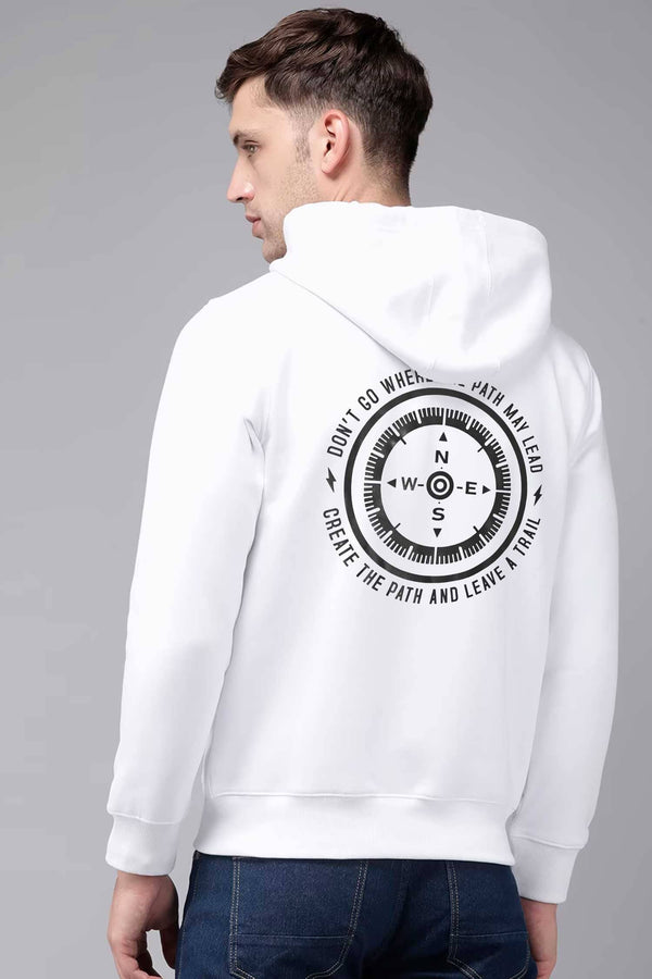 Elo Polo Republica Men's Save This Planet Printed Zipper Hoodie White