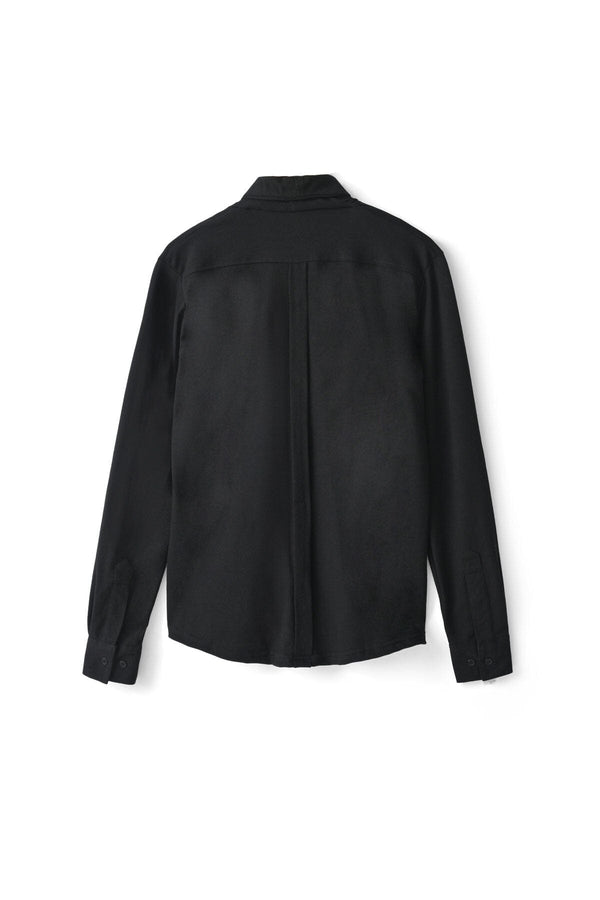 Elo Polo Republica Men's Shawl Collar Casual Shirt Black