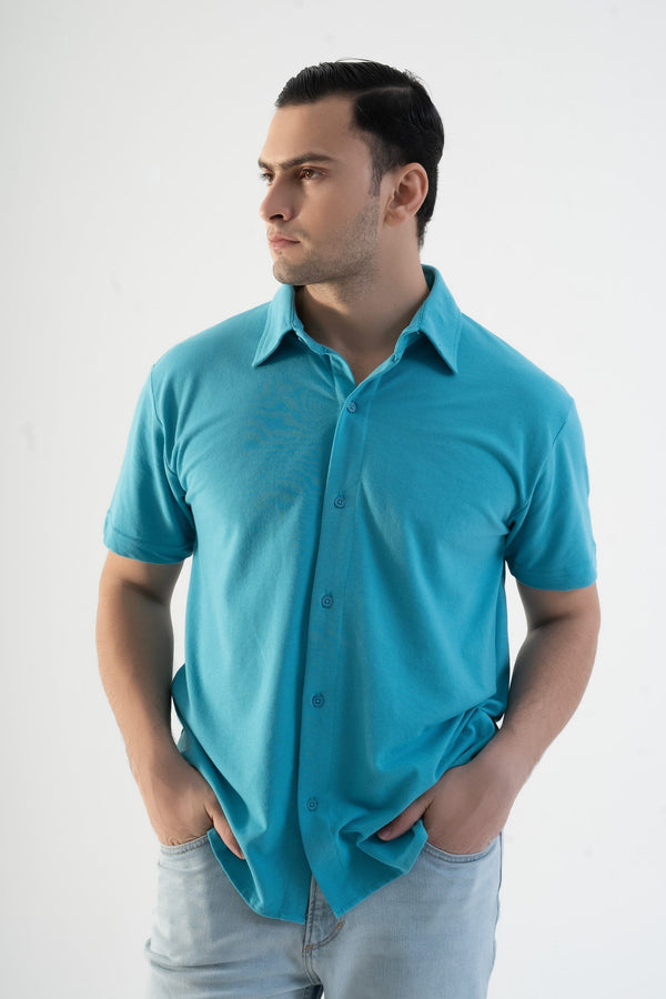 Elo Polo Republica Men's Short Sleeve Casual Shirt Sky