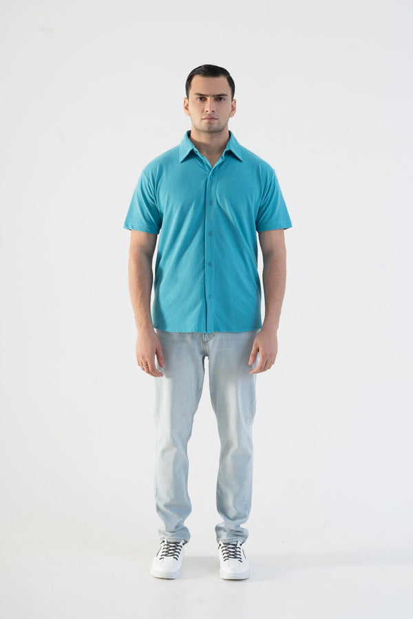 Elo Polo Republica Men's Short Sleeve Casual Shirt Sky