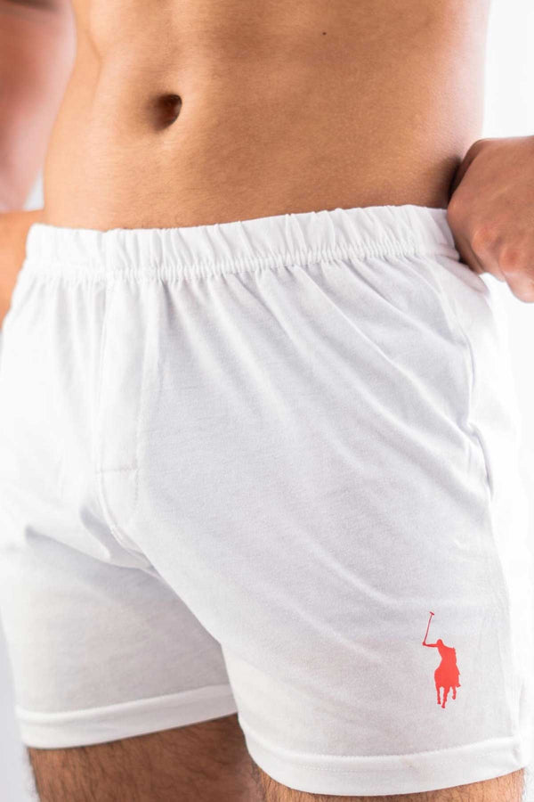 elo Polo Republica Men's Signature Pony Boxer Shorts White