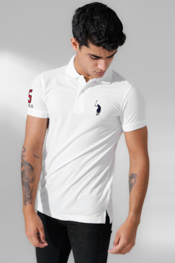 Elo Polo Republica Men's Signature Pony & Polo 5 Embroidered Short Sleeve Polo Shirt Bottle Green