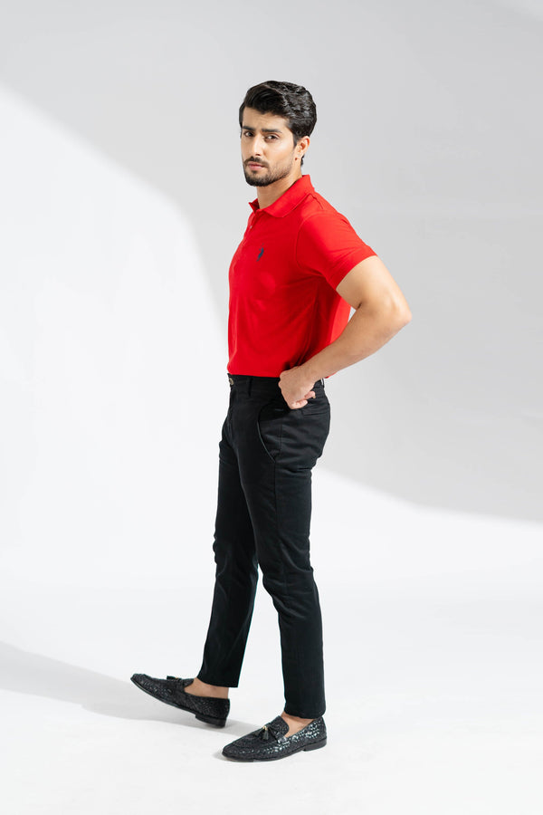 Elo Polo Republica Men's Signature Pony & Squadron Embroidered Short Sleeve Polo Shirt Red
