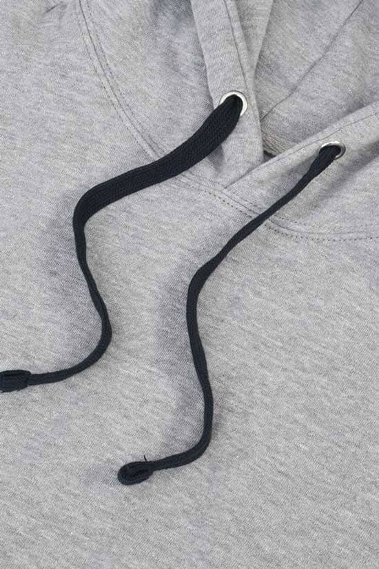 Elo Polo Republica Men's Sleek Fleece Pullover Hoodie Heather Grey