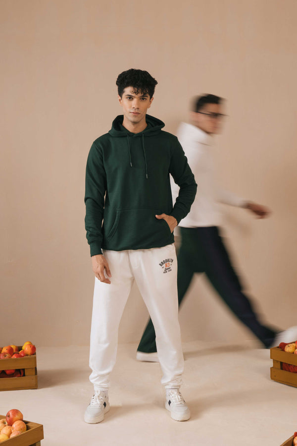 Elo Polo Republica Men's Solid Fleece Pullover Hoodie Graphite
