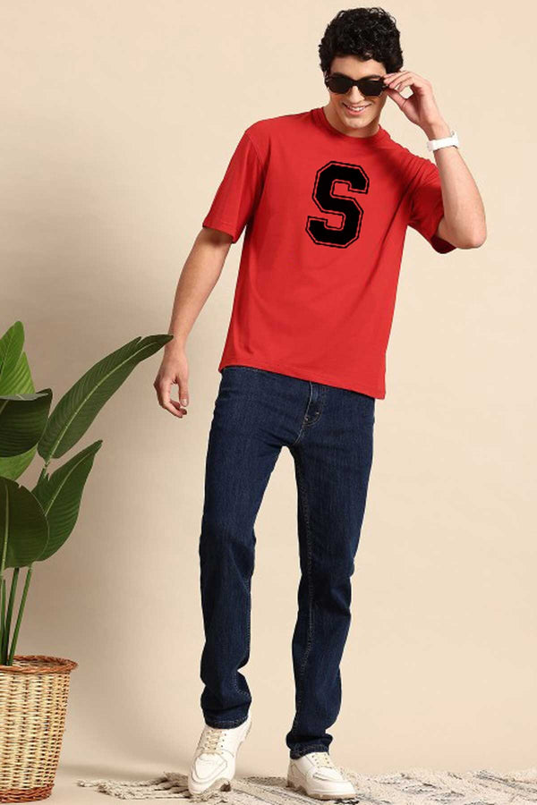 Elo Polo Republica Men's Stay Strong Printed Crew Neck Tee Shirt Red