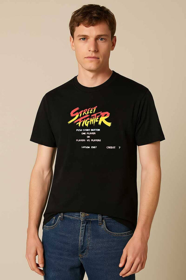 Elo Polo Republica Men's Street Fighter Tee Shirt Black