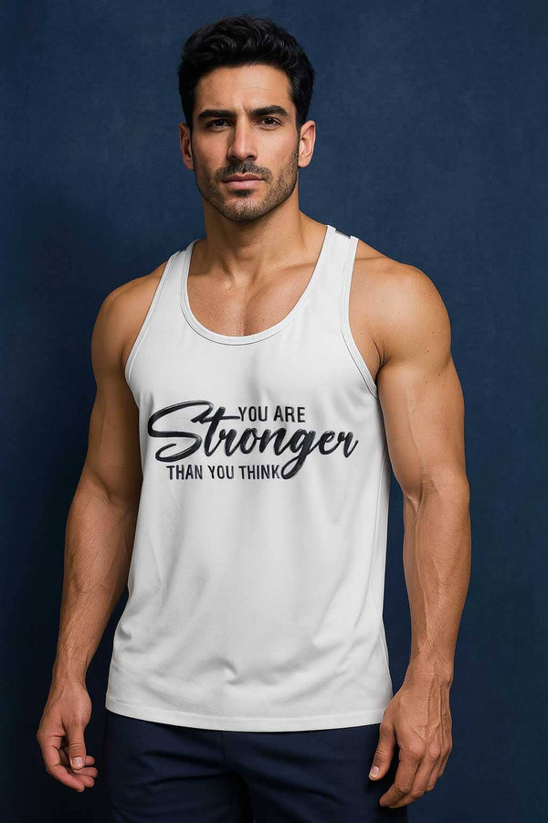 elo Polo Republica Men's Stronger Activewear Tank Top White