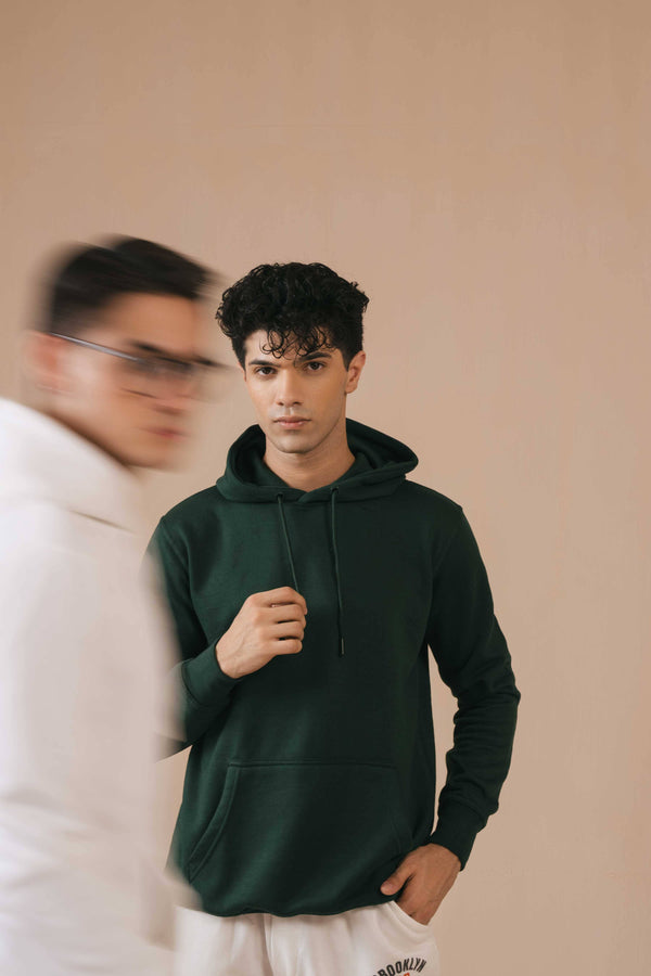 Elo Polo Republica Men's Terry Pullover Hoodie Bottle Green