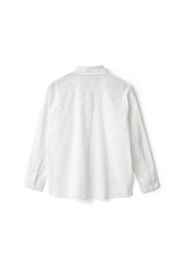 Elo Polo Republica Men's Textured Casual Shirt White