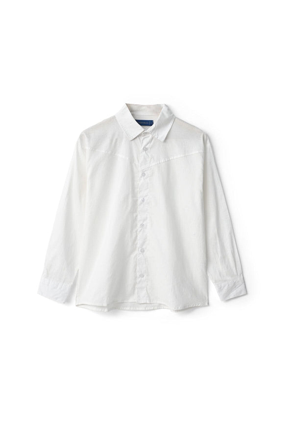 elo Polo Republica Men's Textured Casual Shirt White