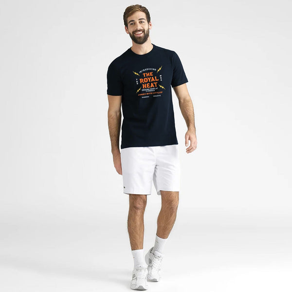 Elo Polo Republica Men's The Royal Heat Printed Crew Neck Tee Shirt Navy