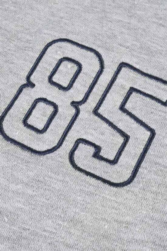 Elo Polo Republica Men's USA Crest & 85 Embroidered Zipper Hoodie Heather Grey