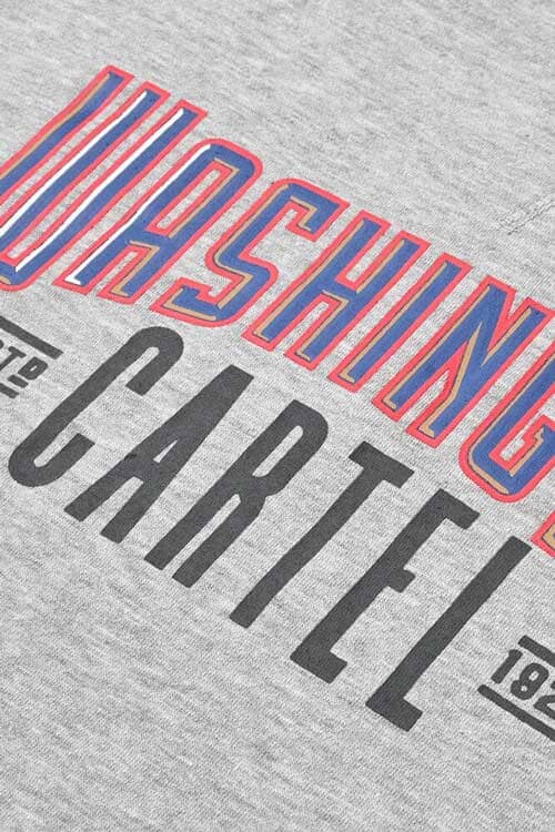 Elo Polo Republica Men's Washington Printed Fleece Sweat Shirt Heather Grey