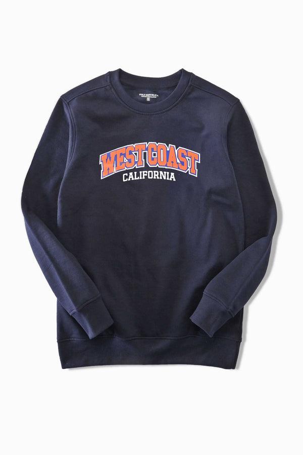 Elo Polo Republica Men's Westcoast Embroidered Fleece Sweat Shirt Navy