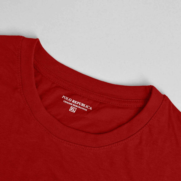 Elo Polo Republica Men's Wild Ones Printed Crew Neck Tee Shirt Red