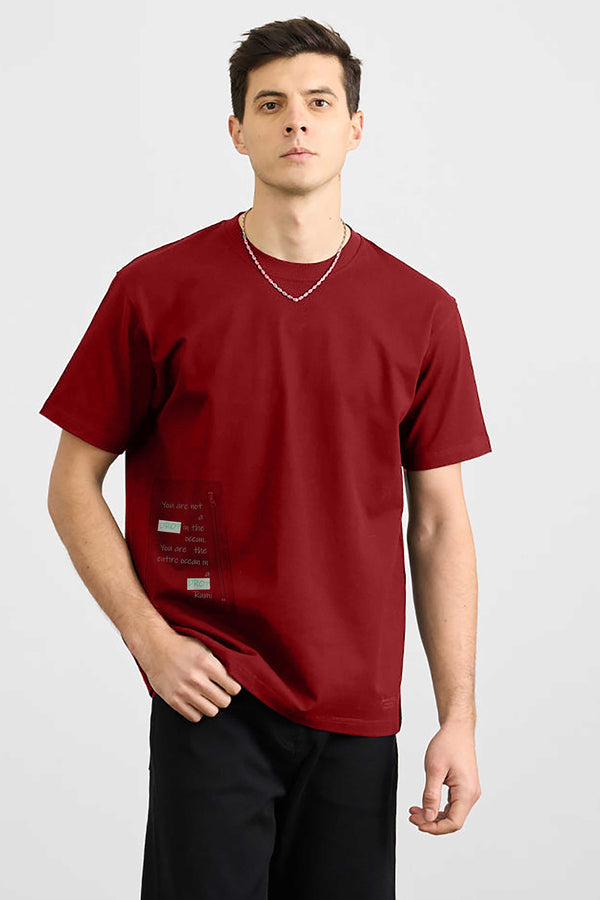 Elo Polo Republica Men's Zipper Pocket Crew Neck Tee Shirt White