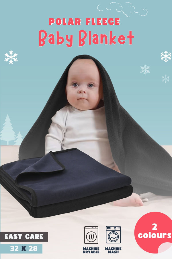 Elo Polo Republica SnugNest Polar Fleece Baby Blanket Navy