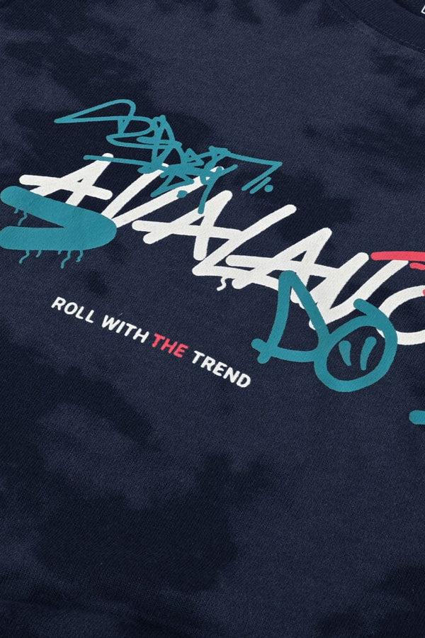 Elo Polo Republica Women's Avalanche Printed Terry Sweatshirt Navy