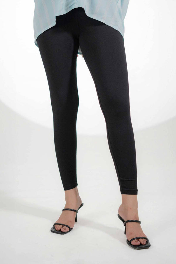 elo Polo Republica Women's Essentials Stretchable Leggings Black