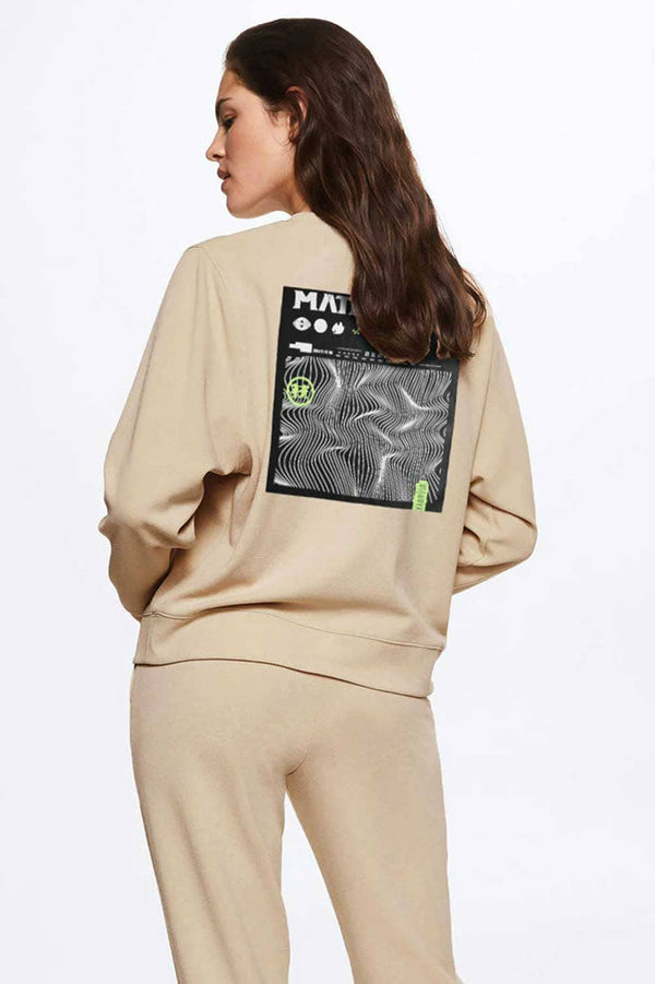 Elo Polo Republica Women's Ingram Monospaced Printed Fleece Sweatshirt Skin