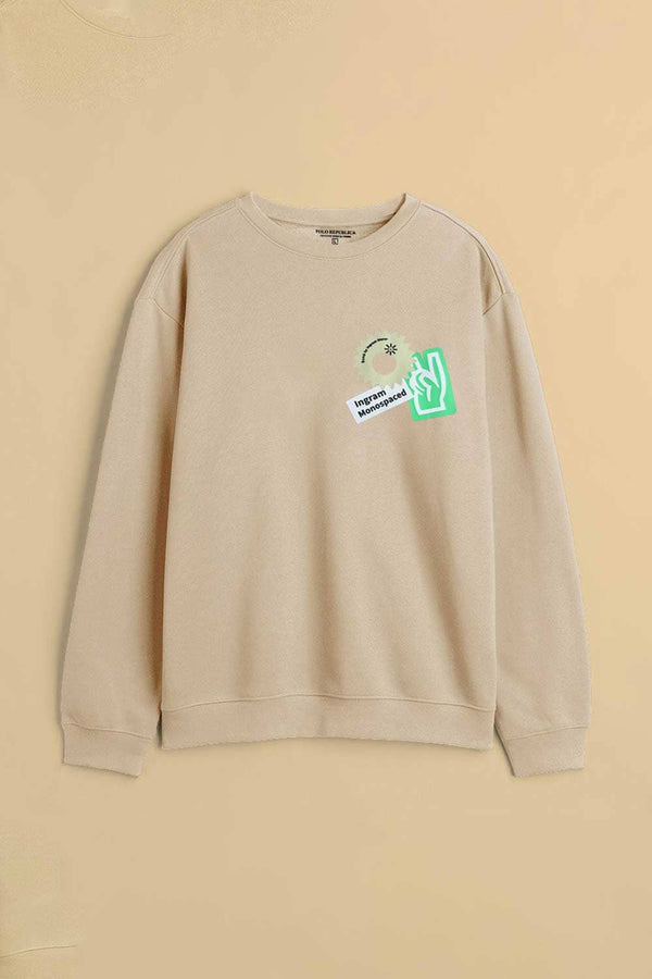 Elo Polo Republica Women's Ingram Monospaced Printed Fleece Sweatshirt Skin