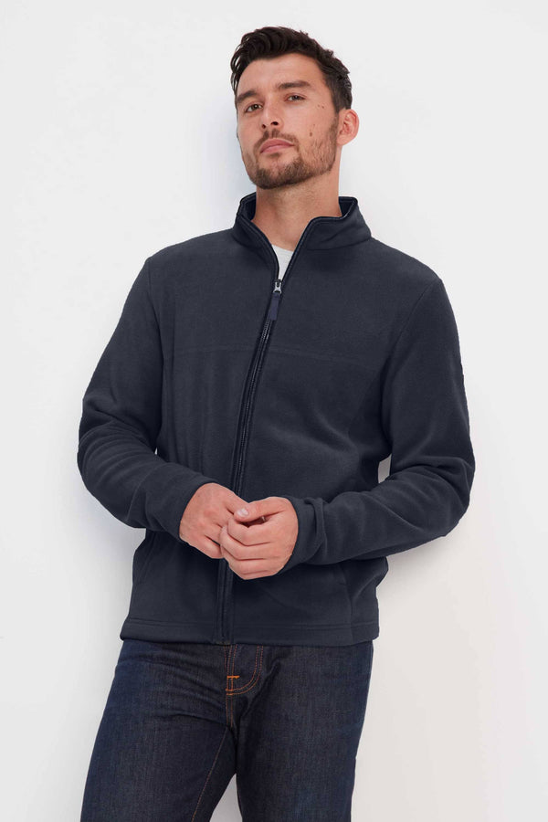 Elo Premium Equestrian Men's Full Sleeves Polar Fleece Jacket Navy