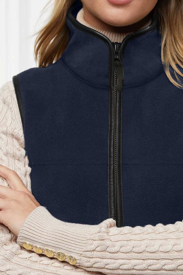 Elo Premium Equestrian Women's Polar Fleece Body Warmer Gilet Navy