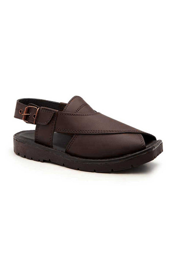 Elo Premium Leather Men's Khedi With Padded Insole Black