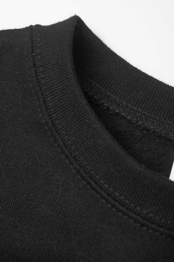 Elo Rabbit Skins Boy's Bench Printed Fleece Sweat Shirt Black
