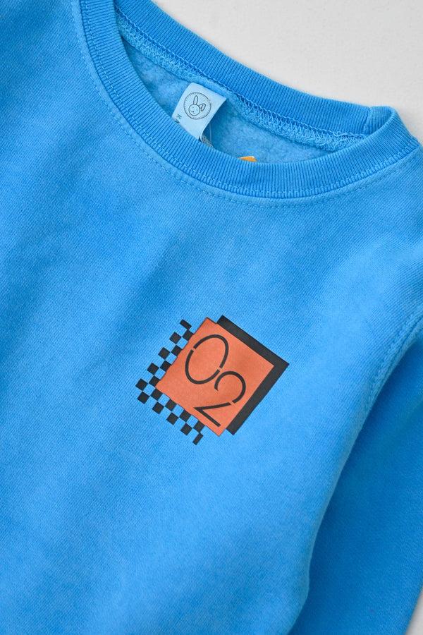Elo Rabbit Skins Kid's 02 Printed Fleece Sweatshirt Sky