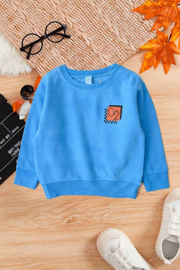 elo Rabbit Skins Kid's 02 Printed Fleece Sweatshirt Sky
