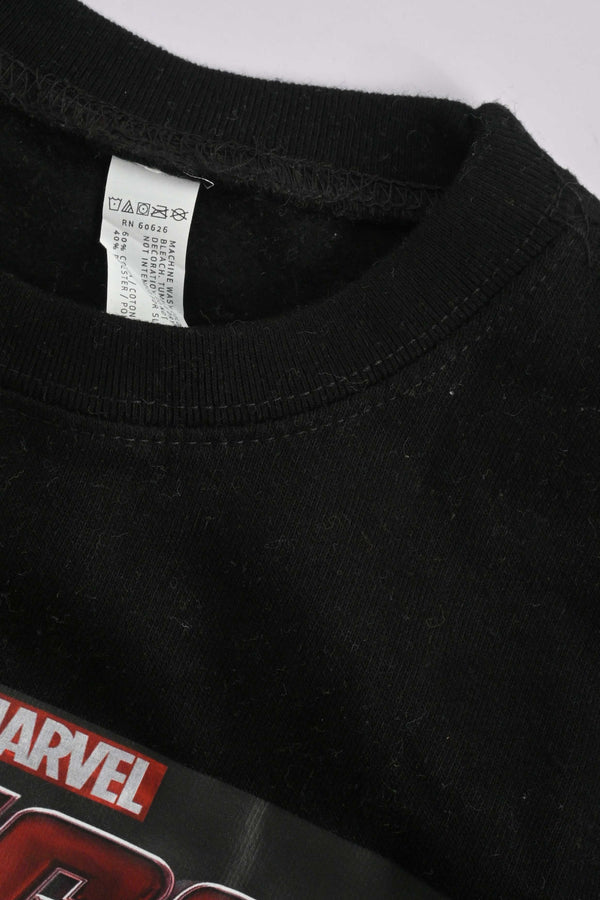 Elo Rabbit Skins Kid's Avengers Printed Fleece Minor Fault Sweatshirt Black