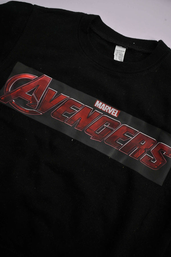 Elo Rabbit Skins Kid's Avengers Printed Fleece Minor Fault Sweatshirt Black