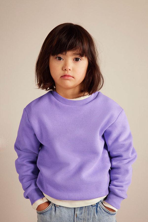 Elo Rabbit Skins Kid's Plain Design Fleece Sweat Shirt Brown